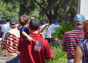 Patriotism was on display Monday at Veterans Memorial Park.