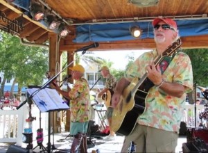 Gary Senator rocks out on guitar.