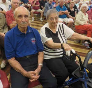 Luigi and Theresa Tortu at a D-Day concert for WW II veterans.