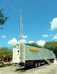 Sumter County Sheriff Bill Farmer loaned the group his well equipped mobile command center for their drill.​