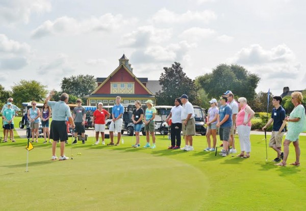 The Camp Villages putting clinic was held at Palmer Legends.