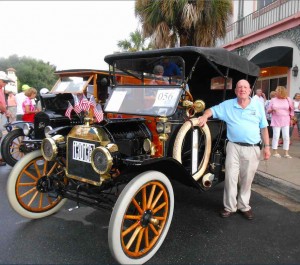 Charlie Dolan with his Model T.