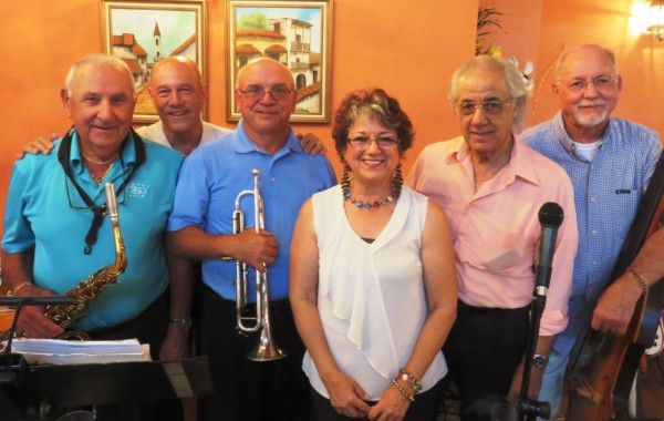 Music Mixx, left, Joe Marino, Bruce Miller, Dave Czohara, Michelle Dioguardo-Ehret, Hector Garrido, Al Cheatham.