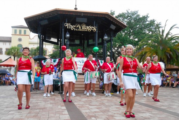 The Villages Twirlers brought out the holiday spirit.