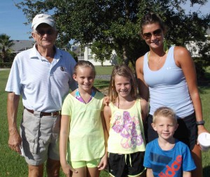 Gene Wise with his grandchildren, from left, Gracene, Cate, Ben and Hannah.