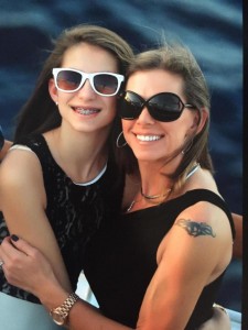 Lacey Klein, right, with her daughter Katie.