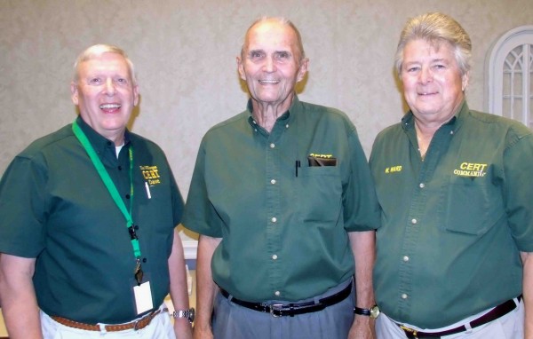 Community Emergency Response Team Commander Wayne Ward passes leadership