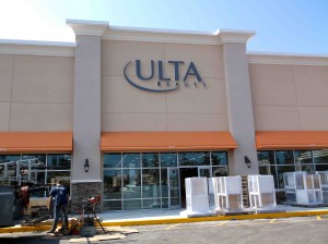 Construction continues at the ULTA Beauty store.