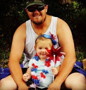 Jeremy Yelton with his daughter, McKenzie.