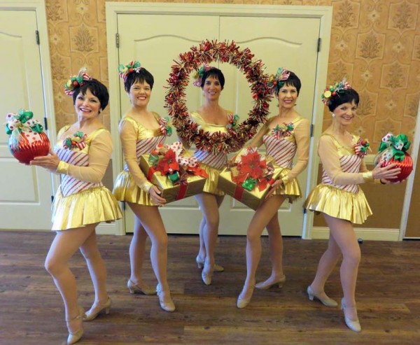 Dancers, from left, Mollie McCarthy, Leslie Rosenberg, Debbie Crouch, Vicky Magee and Sunny Butler.
