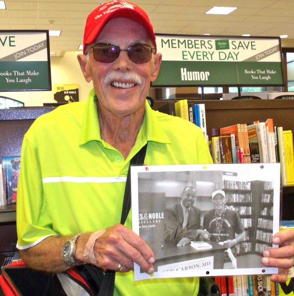 Frank Cox was thrilled to get a photo autographed by Ben Carson.