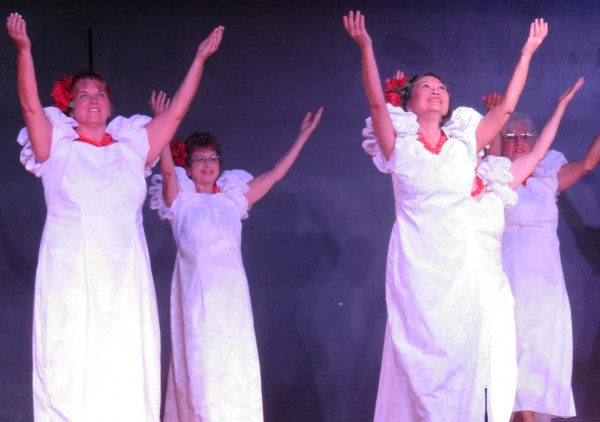 The Aloha 'O Ka Hula dance group perform Haleluia.