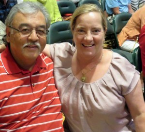 Villagers Tony Alger and his wife Hope.