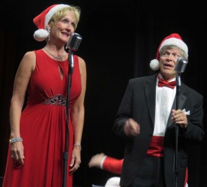 Jill Marrese and John Rogerson sing "Baby It's Cold Outside."