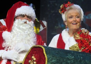 Santa Andy Molinosky and Mrs. Claus Janet Maloney share holiday thoughts.