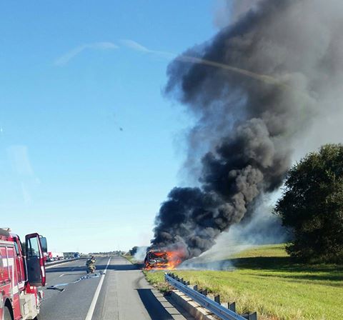 Lake County firefighters responded to a van fire on the Florida Turnpike.