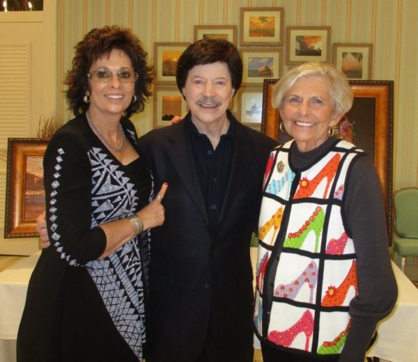 Dianne and Bobby Goldsboro with Marge McQueston, right, who was instrumental in persuading Goldsboro to do the event in The Villages. 