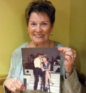 Elaine Gorby displays her picture with Engelbert Humperdinck from 1985.