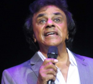 Johnny Mathis singing at The Sharon.