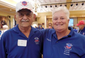 Marvin Jasper and Cathy Eichelsdoerfer at an Honor Flight Reunion in 2014.