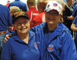 Veteran Margaret Green-Whitt and her Guardian Judy Simms at the reunion.
