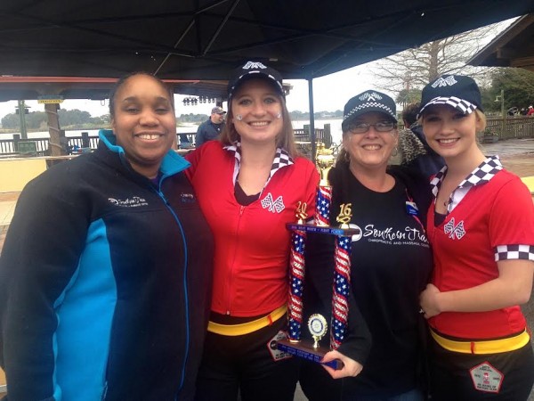 Best Booth prize went to Southern Trace Chiropractic and Massage, represented at the contest by Stacey Wilkerson, Ashley Hamilton, Debbie Devican, and Jessica Kosa, who seemed thrilled with their win.