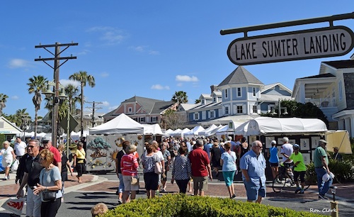 Craft fair at Sumter Landing in The Villages