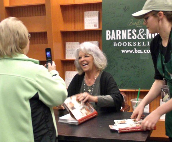 A fan shoots a photo of Paula Deen at Friday's event at Barnes & Noble.