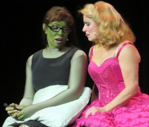 Kristin Miller, left, and Mollie McCarthy in a scene from "Wicked."