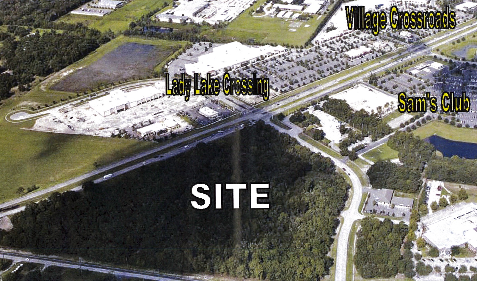 A development group wants to build a new shopping center on U.S. Hwy. 27/441.