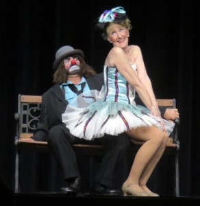 Richard Blanchard and Judy Jonas clowning around.