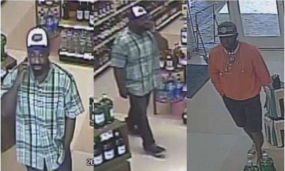 Video surveillance captured these images of the pair of suspects in the Publix liquor theft.
