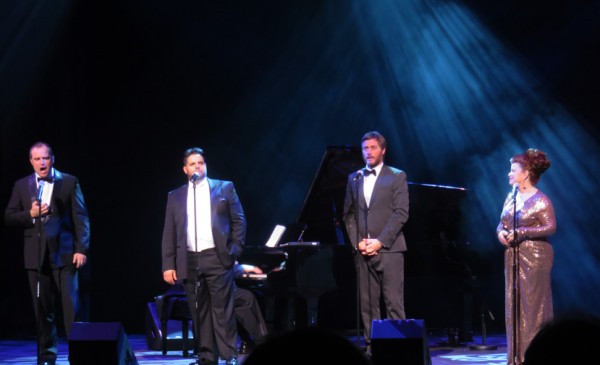 Three Tenors Pluse One performed Friday at The Sharon to raise money for music scholarships.