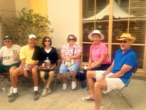 Rick Miller, Gary and Kathy Pearson, Karen Miller, Maureen and Bill Compton, all from the Village of Buttonwood.