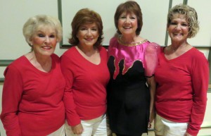 Shirley Keith, second from right wtih Off Broadway Players from left Ellen Collier Betty Wodarski and Donna Vogt