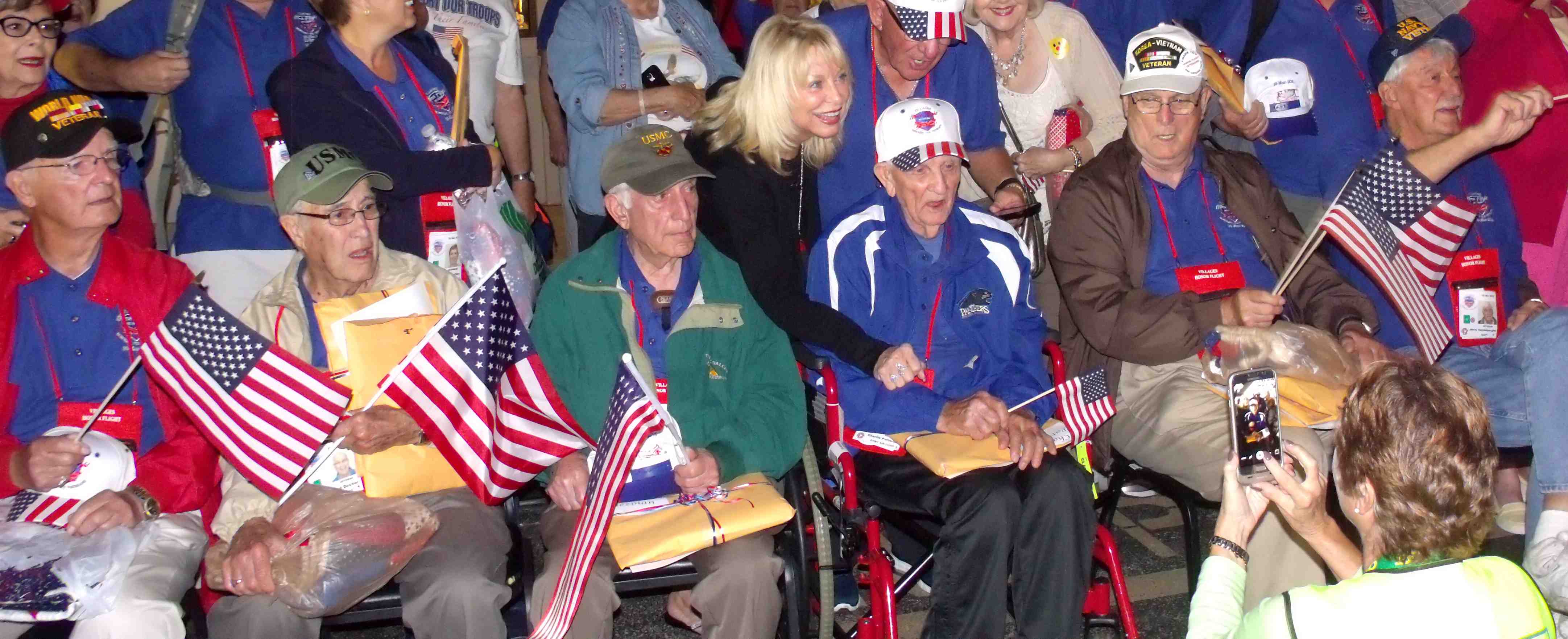 Veterans were welcomed home at American Legion Post 347.