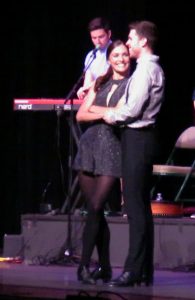 Siobhan Manson and Joe Duffey display their Irish dancing skill.