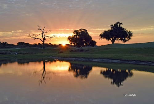Sunrise over Laurel Valley Golf Course in The Villages