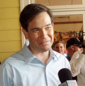 Marco Rubio is interviewed on April 13, 2010 during a campaign stop in The Villages.