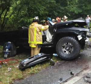 Sumter County Fire & EMS was on the scene of the accident Friday.
