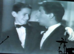 Before the concert Gary Lewis played a film clip showing him as a child with his father Jerry Lewis.