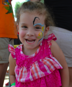 Face-painting was a big hit.