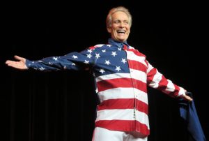 Frank Olive delivered a spirited salute to Old Glory on "I Am Flag."