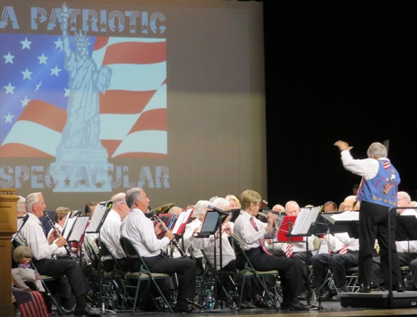 Jean Butler conducts The Villages Bands.