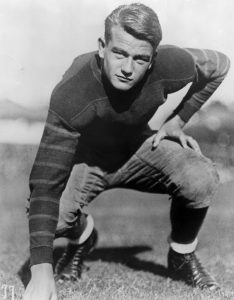 John Wayne was a young football player.