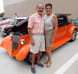 Rich and Paige Udell with their '34 Ford Coupe.