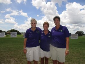 Three of the original four Lily organizers, Terry Peach, Stephanie Truchan and Peggy Emmart.