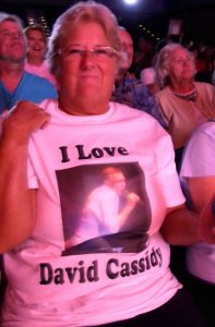 Elaine King was showing her love for David Cassidy.