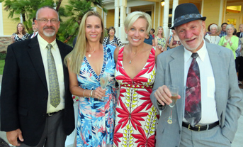 Sunny Butler's family attended a memorial on Thursday and included from left her son Louis and daughters Elizabeth and Cary along with Sunny's partner Bob Christy.