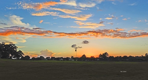 Sunset over Belmont Executive Golf Course in The Villages